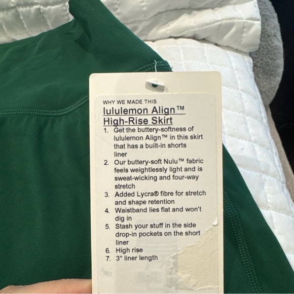 Lululemon Align tank and align skirt NWT - Picture 3 of 6